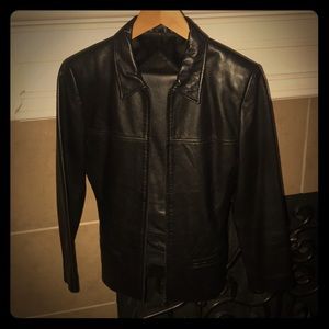 Genuine leather jacket and pants